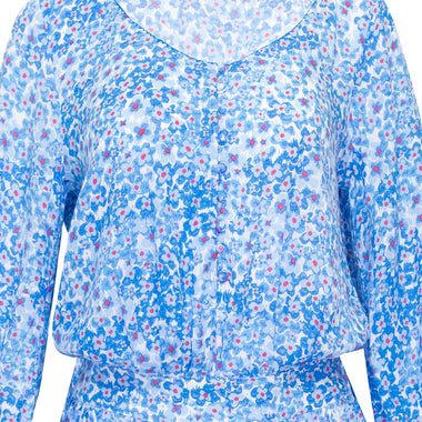 Mini Dress Selena Blue Hortensia - Dress