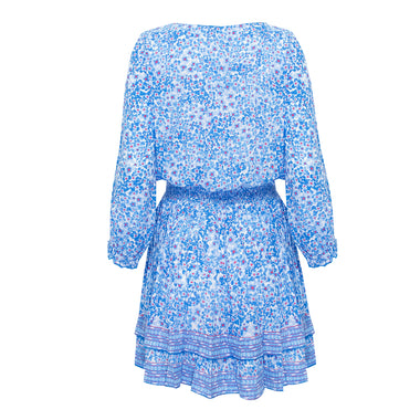 Mini Dress Selena Blue Hortensia - Dress