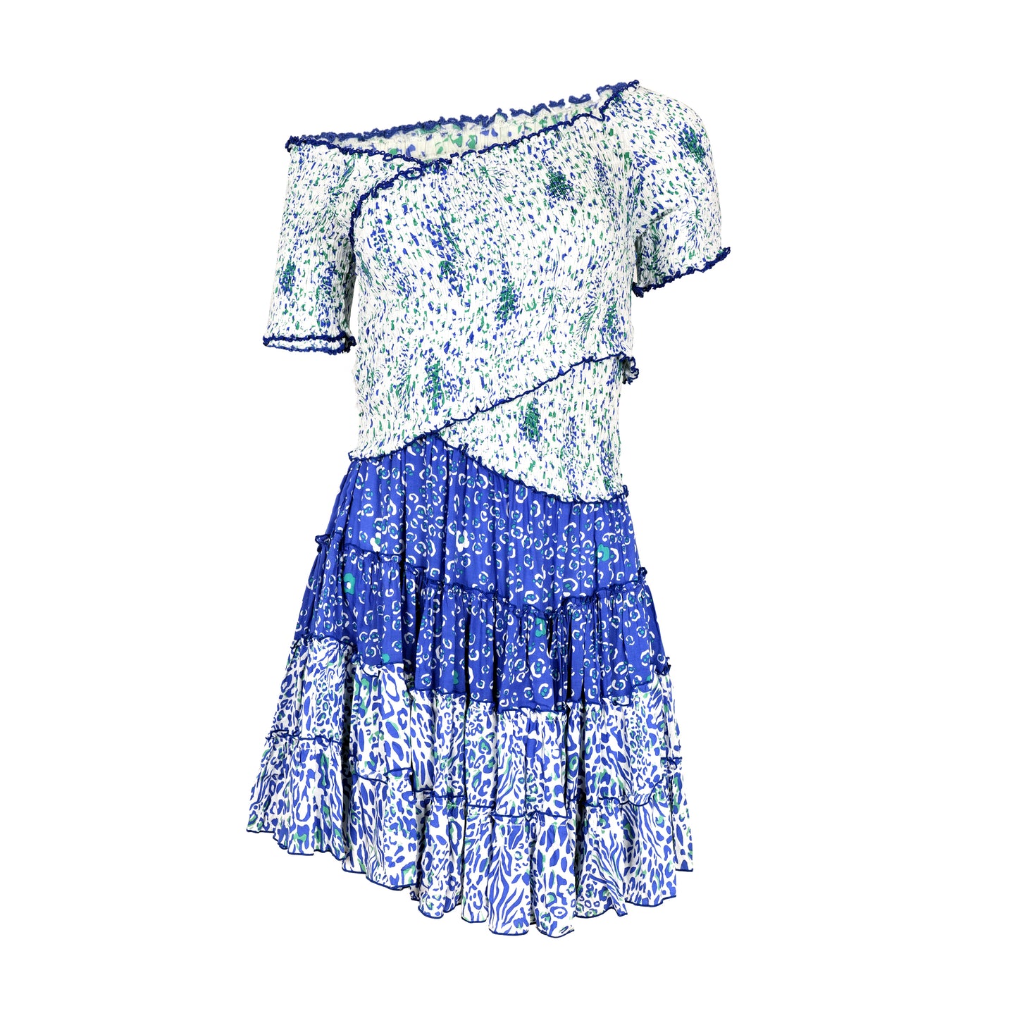 Load image into Gallery viewer, Mini Dress Soledad Blue St. Tropez Viscose - Dress

