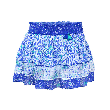 Mini Skirt Ariel Blue St. Tropez Cotton Mousseline - Skirt