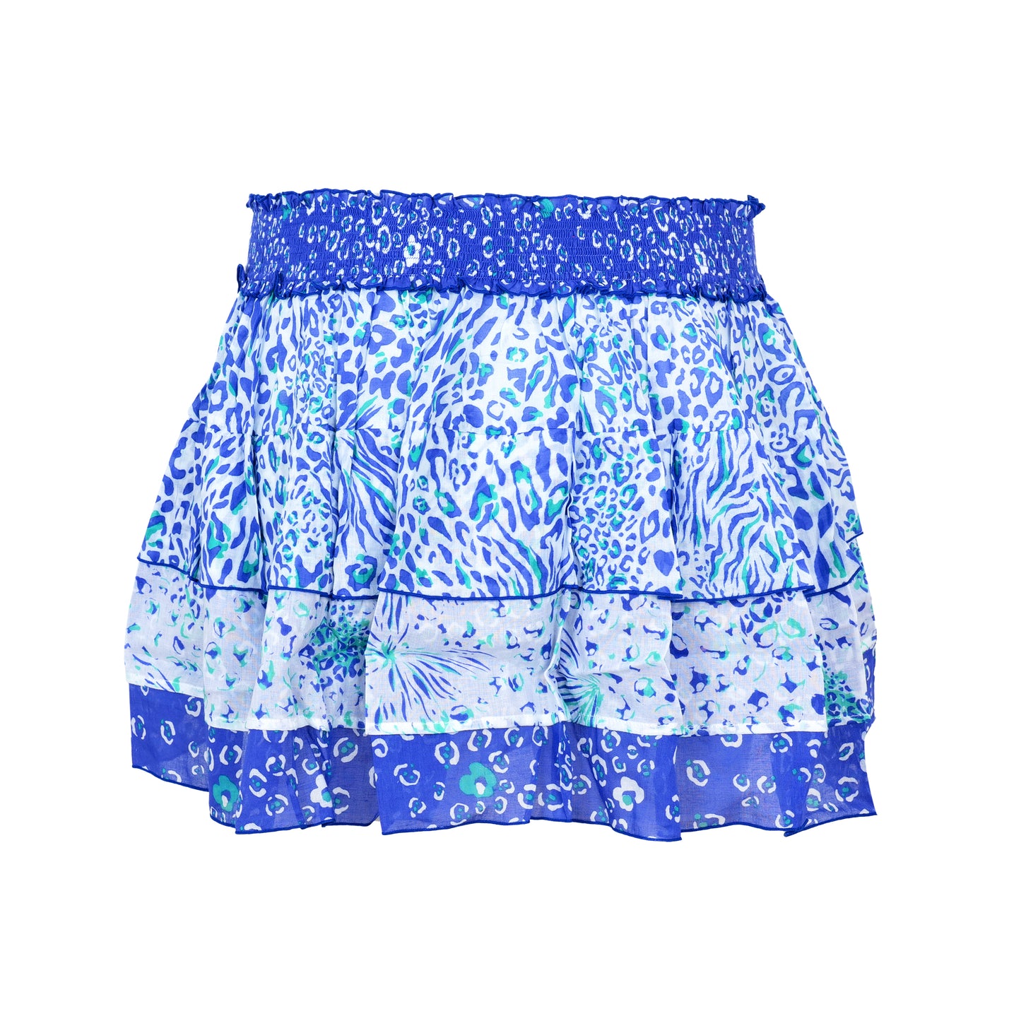 Load image into Gallery viewer, Mini Skirt Ariel Blue St. Tropez Cotton Mousseline - Skirt
