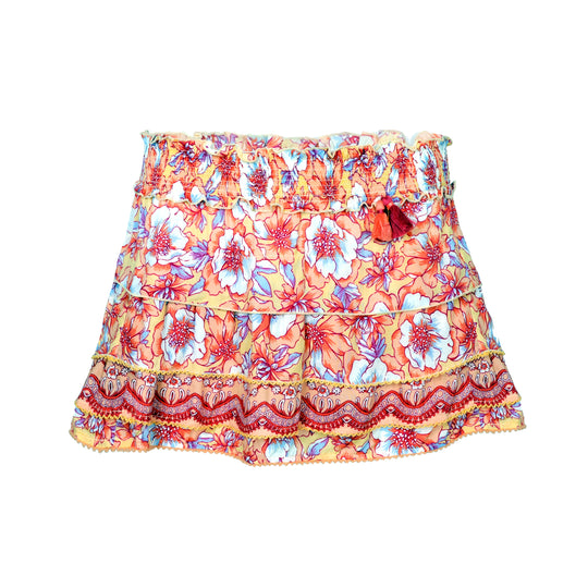 Kids Ariel Mini Skirt Yellow Dalia - Skirt