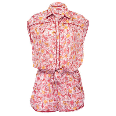 Short Jumpsuit Margo Pink Clary - Playsuit