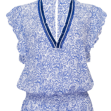 Short Jumpsuit Sasha Blue Canary - Playsuit