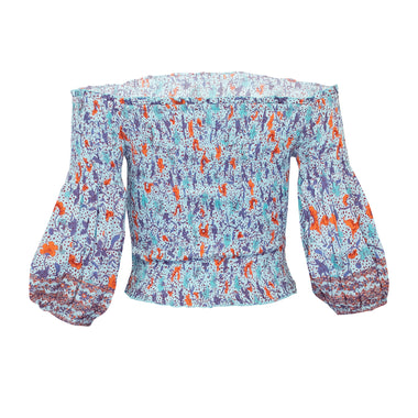 Top Ariel Smoched Sky Blue Clary - Top