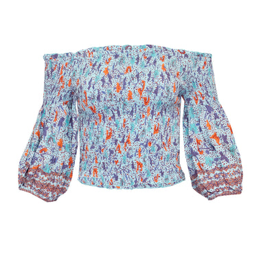 Top Ariel Smoched Sky Blue Clary - Top
