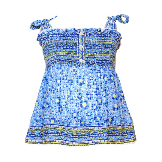 Kids Cindy V Top Blue Je T’aime - Top