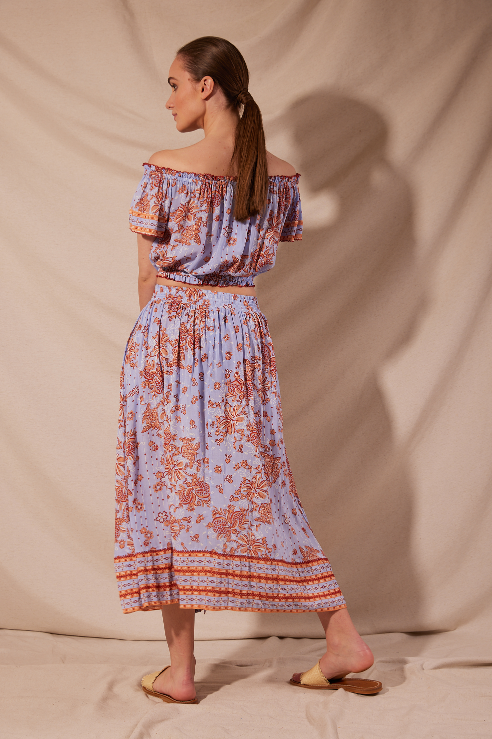 Load image into Gallery viewer, Top Camilla Sky Grenade Viscose - Top
