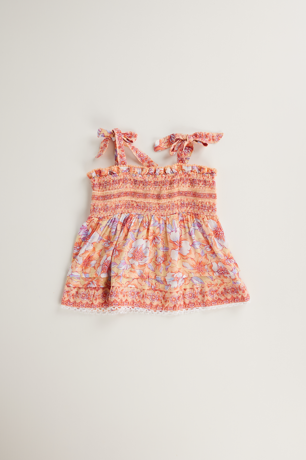 Top Cindy V Kids Yellow Dalia Viscose