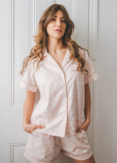 Celestial Skies Short Sleep Set Blush - Pajama