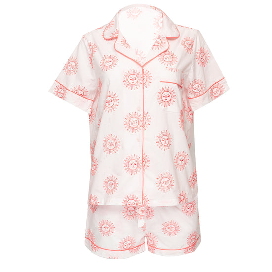 Sunrise Short Sleep Set Peach Cloud