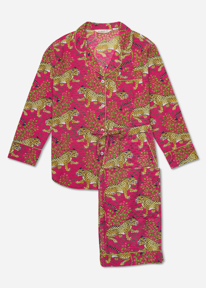 Bagheera Long Sleep Set Hot Pink