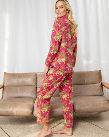 Bagheera Long Sleep Set Hot Pink - Pajama
