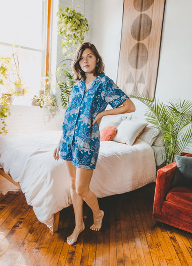 Bagheera Short Sleep Set Indigo - Pajama