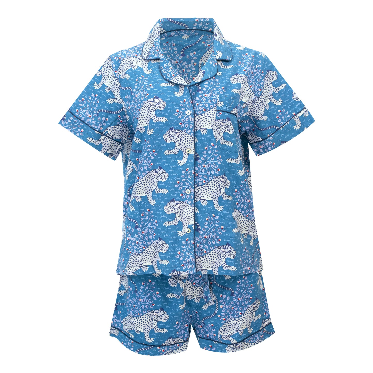 Load image into Gallery viewer, Bagheera Short Sleep Set Indigo - Pajama
