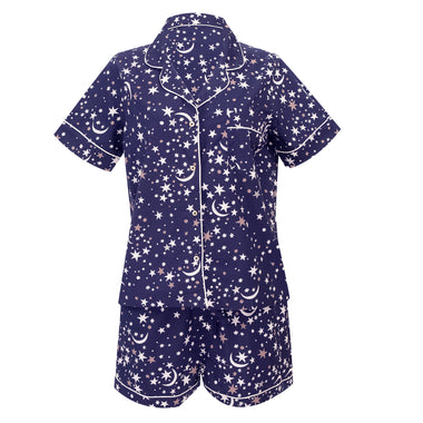 Celestial Skies Short Sleep Set Navy - Pajama