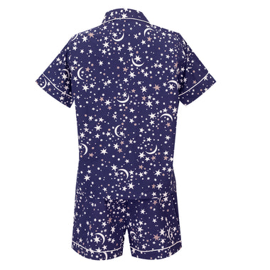 Celestial Skies Short Sleep Set Navy - Pajama