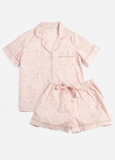 Celestial Skies Short Sleep Set Blush - Pajama