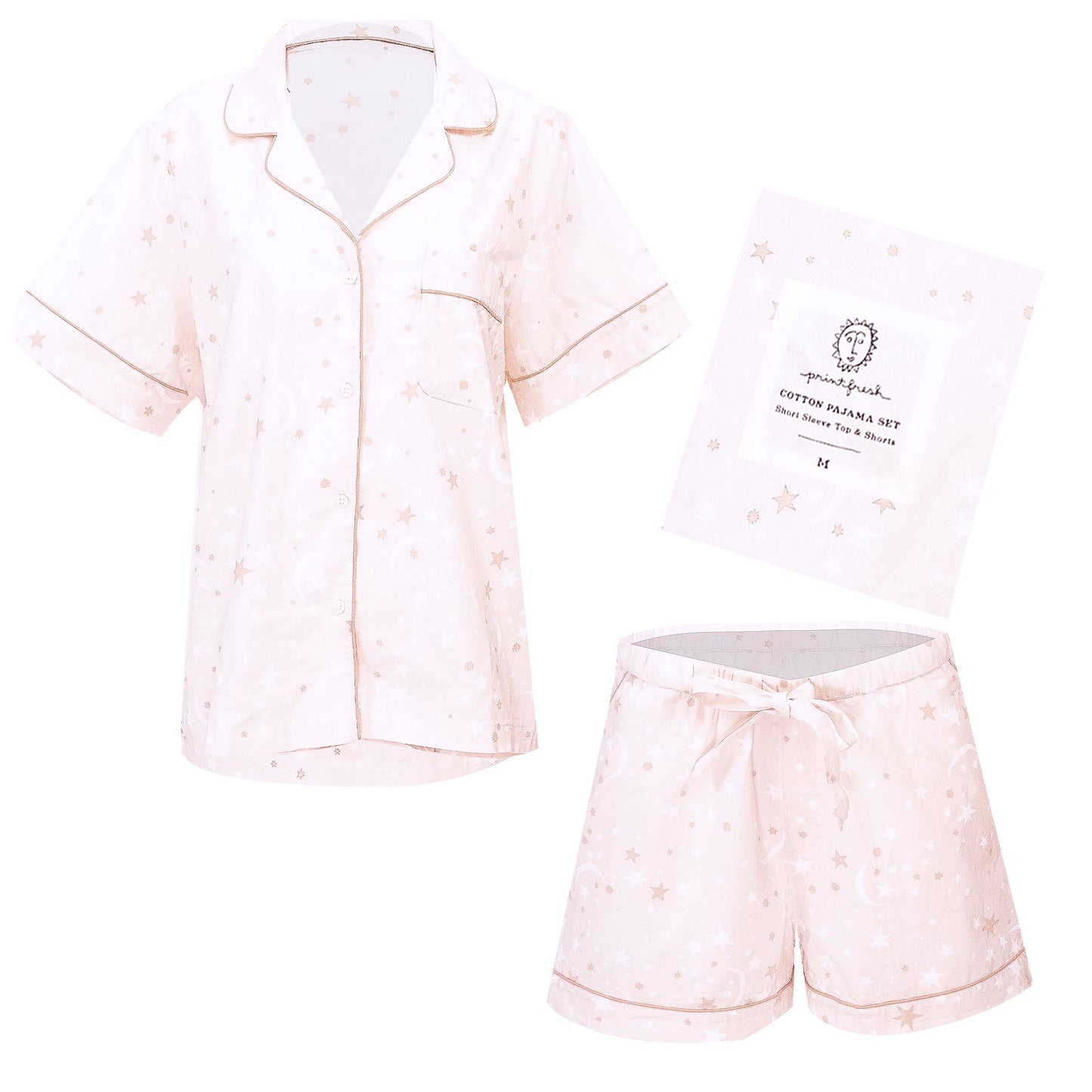 Celestial Skies Short Sleep Set Blush