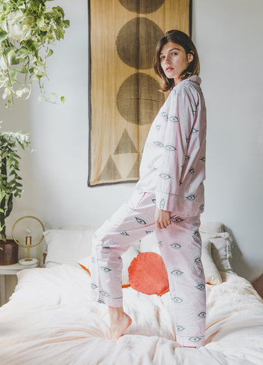 Eyes of the World Long Sleep Set Blush - Pajama