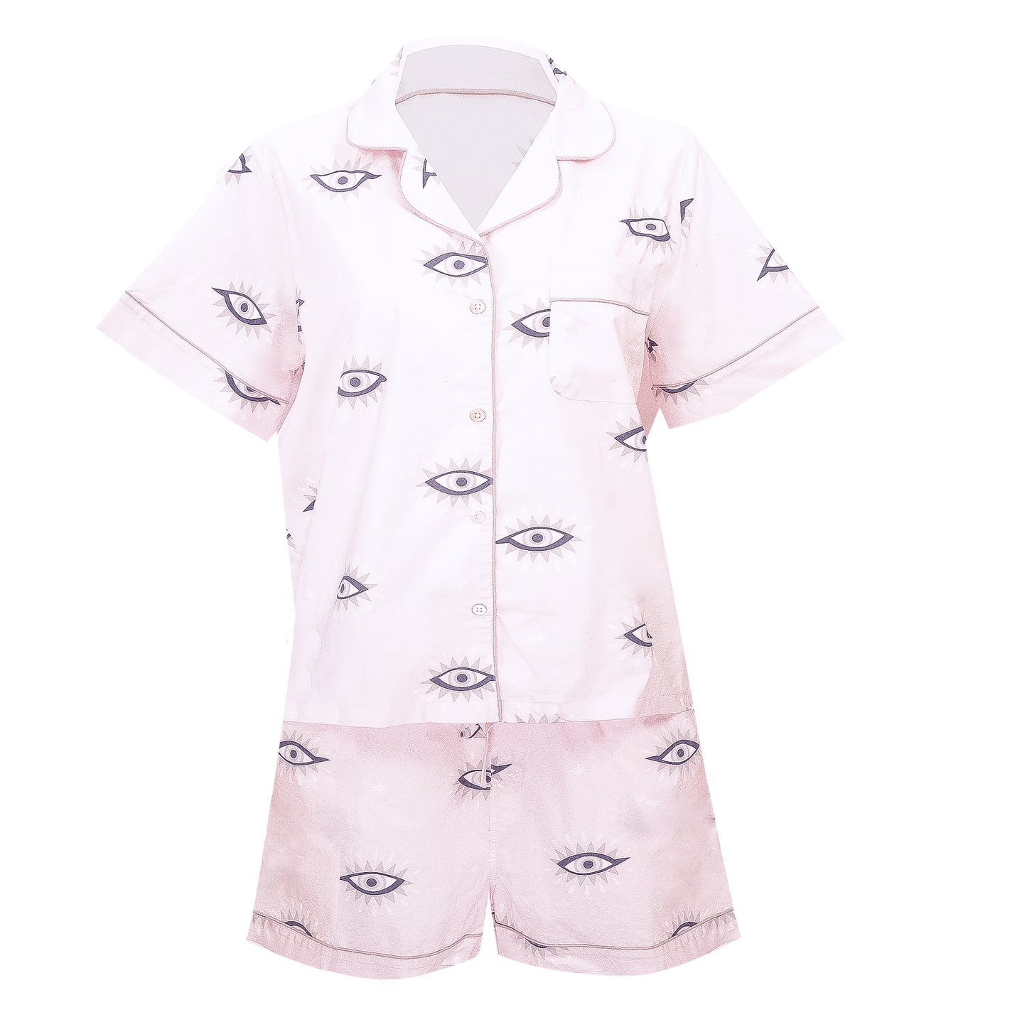 Eyes Of The World Short Sleep Set Blush