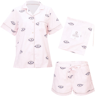 Eyes Of The World Short Sleep Set Blush - Pajama