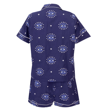 Eyes Of The World Short Sleep Set Navy - Pajama