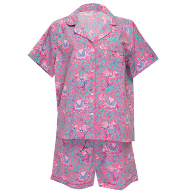 Flamenco Short Sleep Set Fuchsia - Pajama