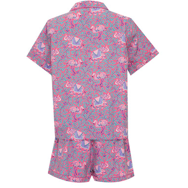 Flamenco Short Sleep Set Fuchsia - Pajama