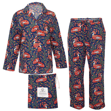 Queen Lotus Long Set Indigo - Pajama