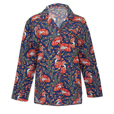 Queen Lotus Long Set Indigo - Pajama