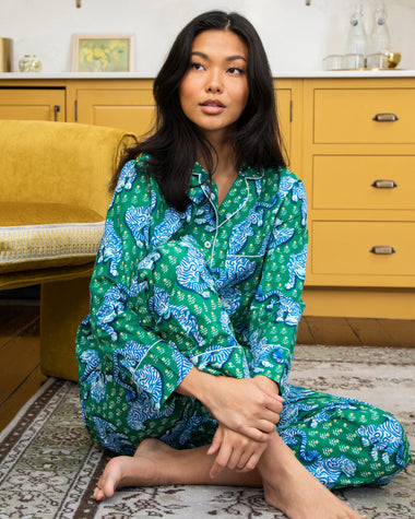 Tiger Queen Long Sleep Set Jade - Pajama