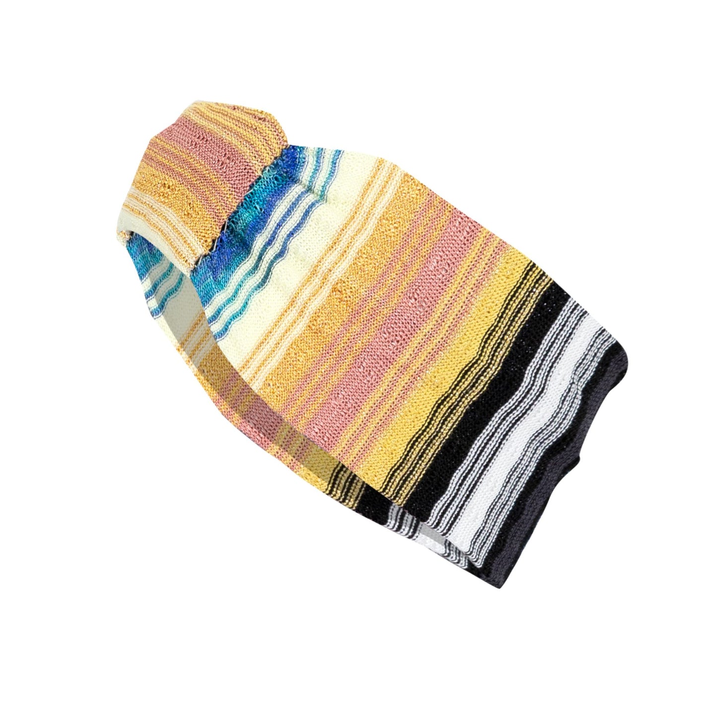 Load image into Gallery viewer, Headband in Drop Stitch Knit Coral/Yellow - Hair Accesories
