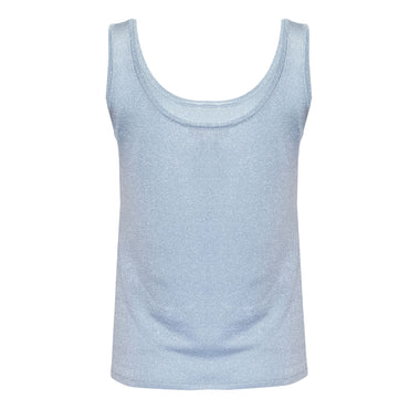 Solid Colour Tank Top In Astro Blue - Top