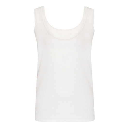 Solid Colour Tank Top White