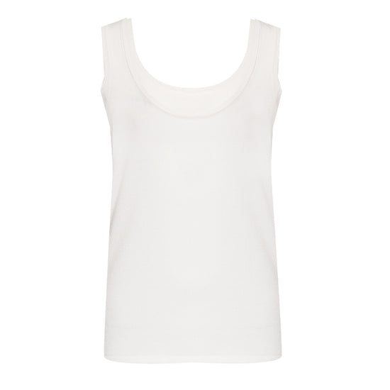 Solid Colour Tank Top White
