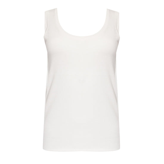 Solid Colour Tank Top White