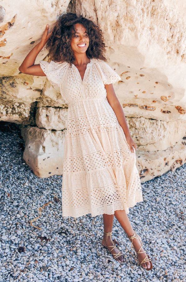 Persephone Midi Dress Blush