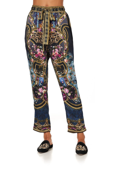 Drop Crotch Slim Leg Pants Fields Of treasure - Bottoms