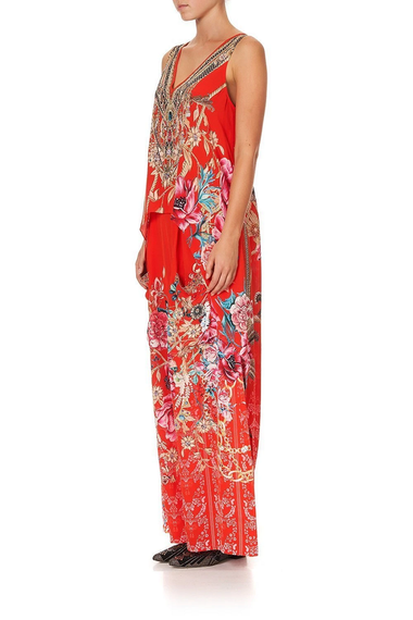 Camilla Embellished Top in Red