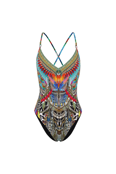 V Neck One Piece With Ring Trims Guardians Of The Sun - One Piece
