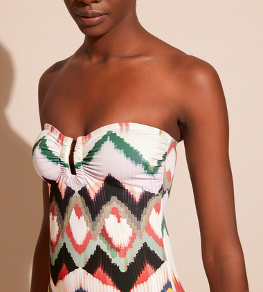 Pirogue One Piece Imprime Grand Ikat - One Piece