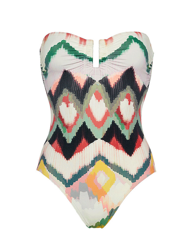 Pirogue One Piece Imprime Grand Ikat - One Piece