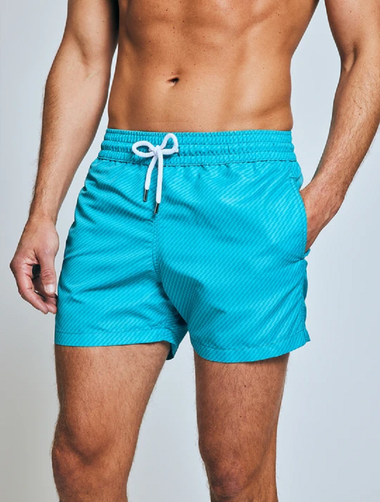 Sport Swim Shorts Pepe Tonal Print Tile Blue - Swim Shorts