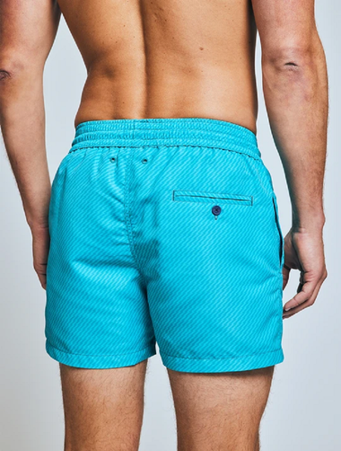 Sport Swim Shorts Pepe Tonal Print Tile Blue - Swim Shorts