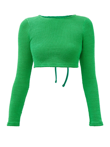 Celeste Top Crinkle Emerald - ONE SIZE - Top