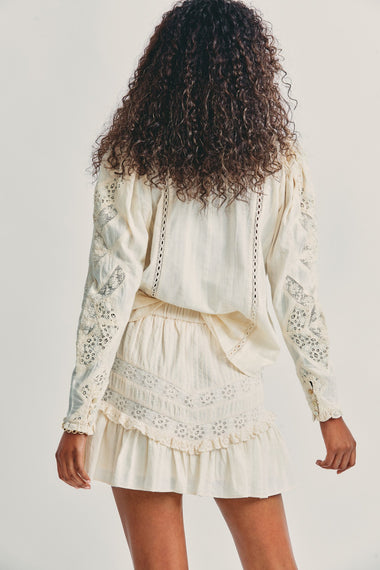 Blouse with Embroidery Details