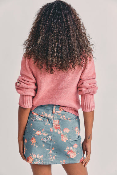 Hollywood Skirt Faded Denim - Skirt