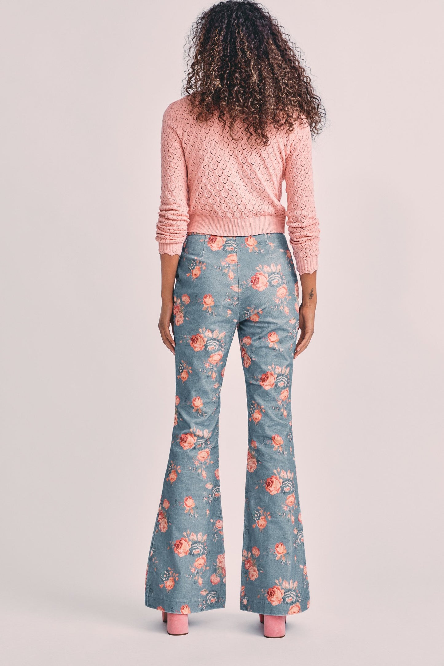 Load image into Gallery viewer, Meyerson Flared Pant Faded Denim - Bottoms
