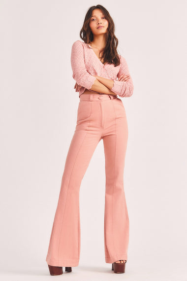 Meyerson Flared Pant Tuscany Pink - Bottoms